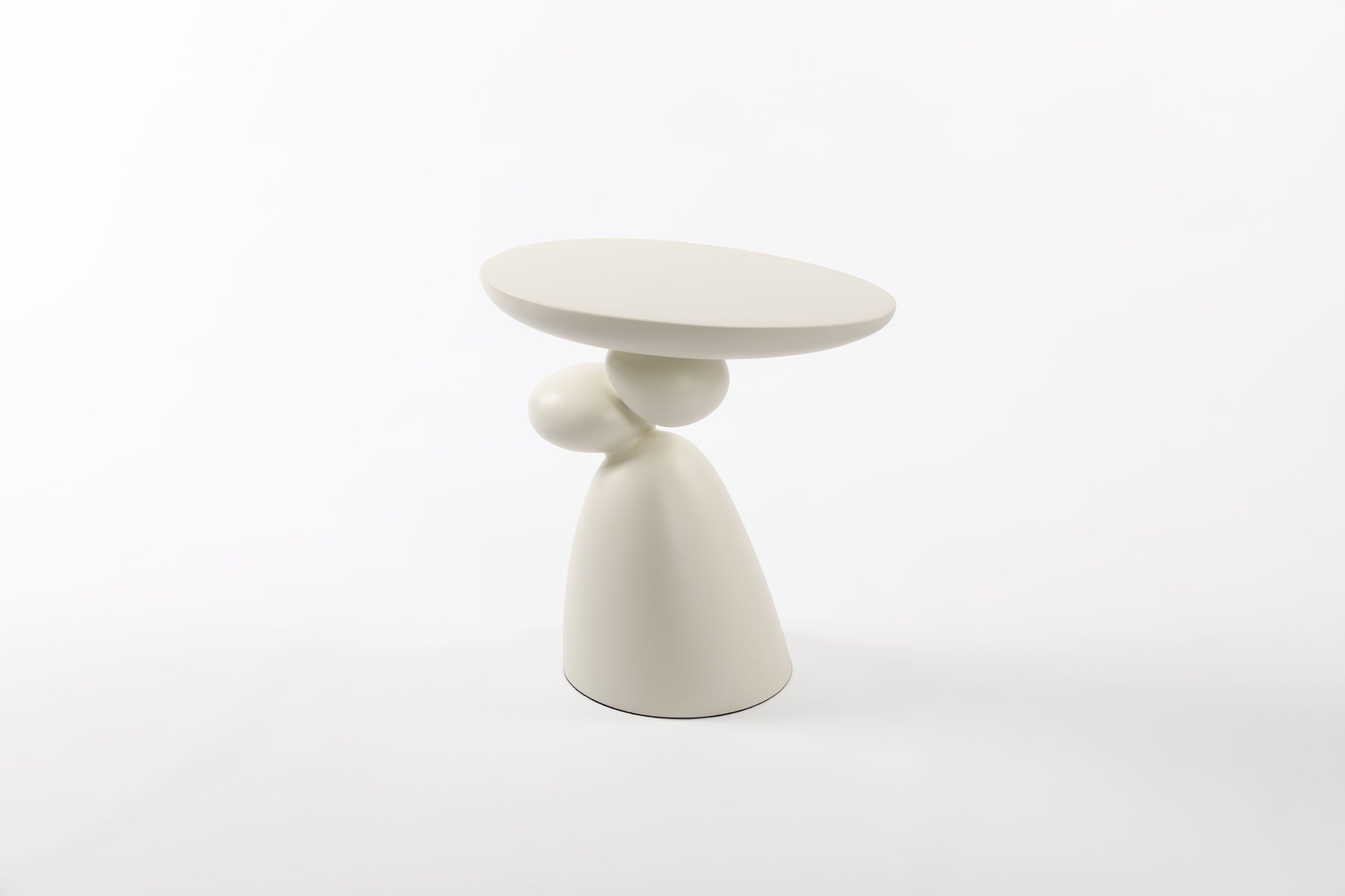 Lucky Stone End Table, Fiberglass Side Table, Modern Minimalist Corner Table, Coffee table with Decoration, Home Decor for Living Room, Bedroom, Guestroom image 4