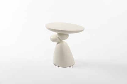 Lucky Stone End Table, Fiberglass Side Table, Modern Minimalist Corner Table, Coffee table with Decoration, Home Decor for Living Room, Bedroom, Guestroom image 4