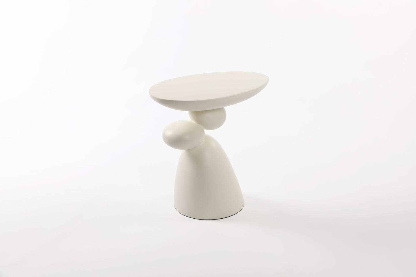 Lucky Stone End Table, Fiberglass Side Table, Modern Minimalist Corner Table, Coffee table with Decoration, Home Decor for Living Room, Bedroom, Guestroom image 9