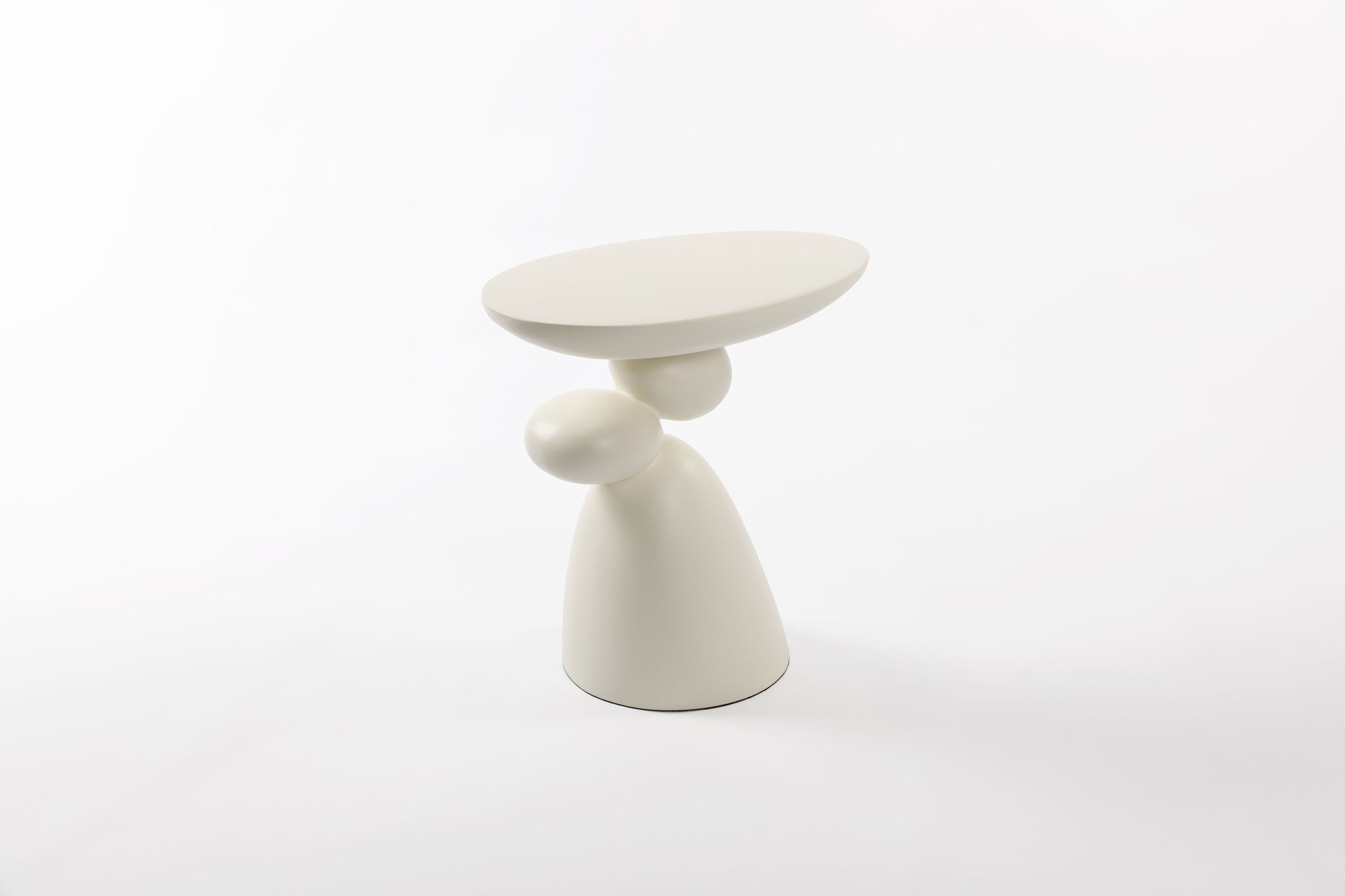 Lucky Stone End Table, Fiberglass Side Table, Modern Minimalist Corner Table, Coffee table with Decoration, Home Decor for Living Room, Bedroom, Guestroom image 9