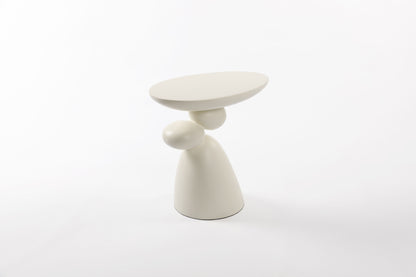 Lucky Stone End Table, Fiberglass Side Table, Modern Minimalist Corner Table, Coffee table with Decoration, Home Decor for Living Room, Bedroom, Guestroom image 9