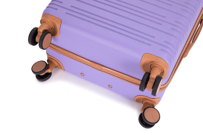 5-Piece Set (20"24"28 +a travel bag and a toiletry bag),Hard Case Spinner Wheels ABS Luggage Sets with TSA Lock Carry On Suitcase Luggage Durable Suitcase Color Matching LILAC image 11