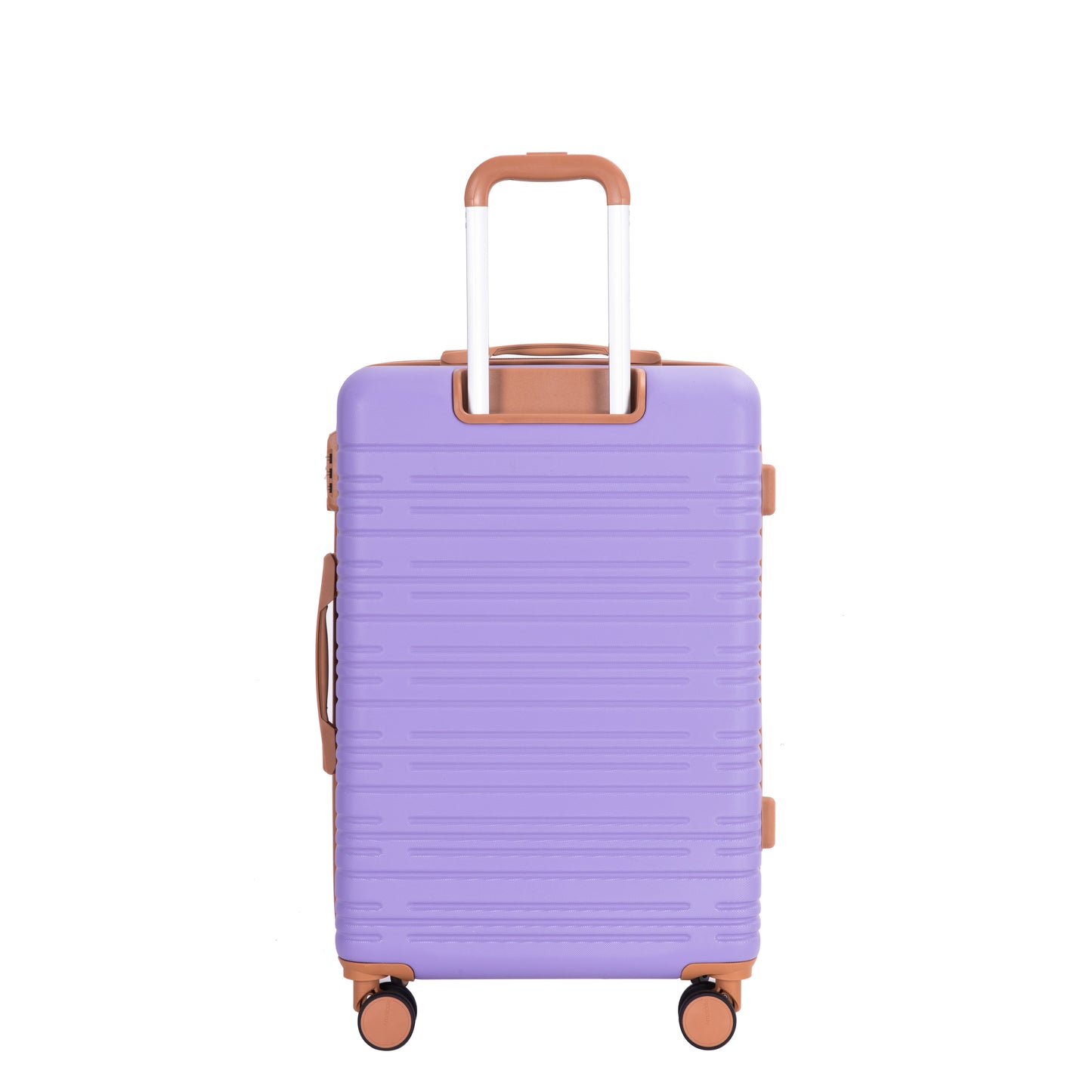 5-Piece Set (20"24"28 +a travel bag and a toiletry bag),Hard Case Spinner Wheels ABS Luggage Sets with TSA Lock Carry On Suitcase Luggage Durable Suitcase Color Matching LILAC image 7