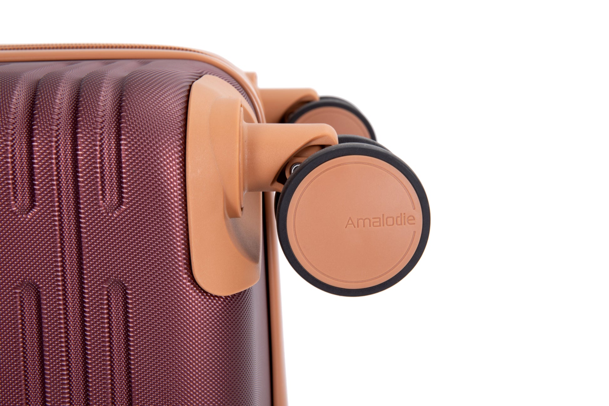 5-Piece Set (20"24"28 +a travel bag and a toiletry bag),Hard Case Spinner Wheels ABS Luggage Sets with TSA Lock Carry On Suitcase Luggage Durable Suitcase Color Matching WINE RED image 11