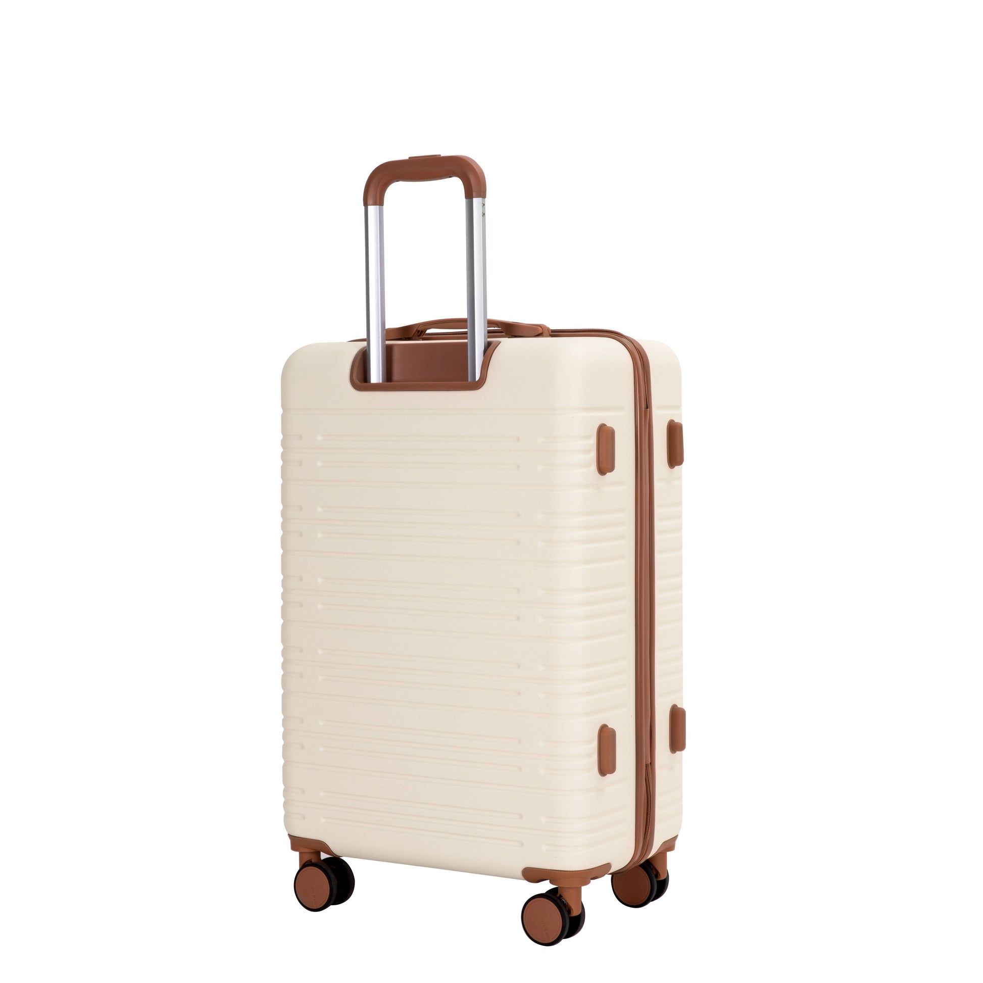 5-Piece Set (20"24"28 +a travel bag and a toiletry bag),Hard Case Spinner Wheels ABS Luggage Sets with TSA Lock Carry On Suitcase Luggage Durable Suitcase Color Matching CREAM WHITE image 4