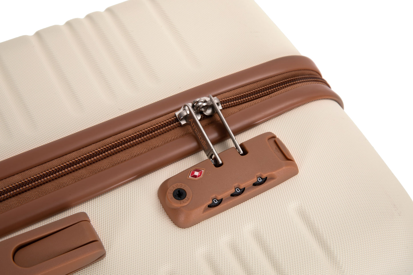 5-Piece Set (20"24"28 +a travel bag and a toiletry bag),Hard Case Spinner Wheels ABS Luggage Sets with TSA Lock Carry On Suitcase Luggage Durable Suitcase Color Matching CREAM WHITE image 7
