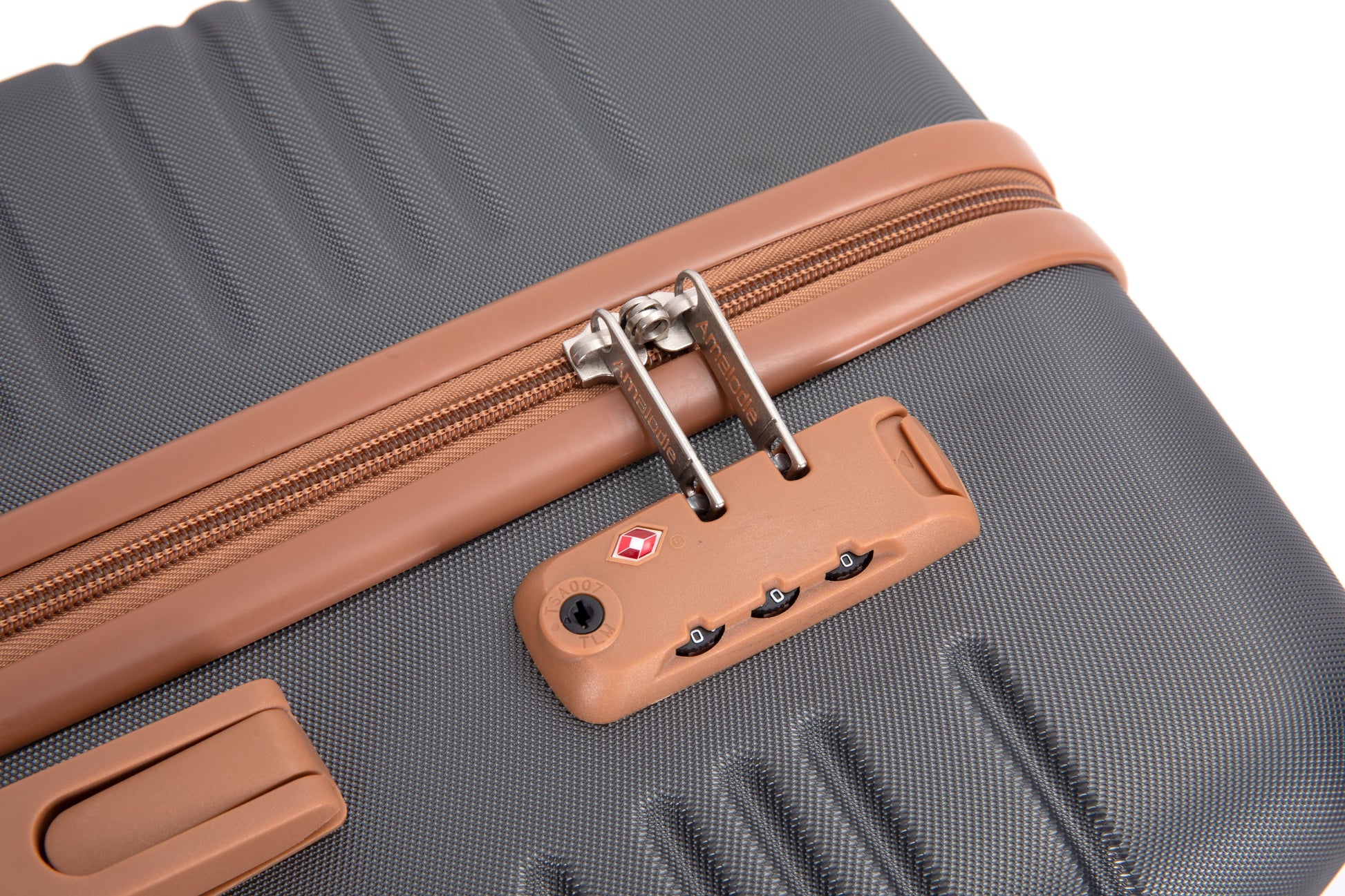 5-Piece Set (20"24"28 +a travel bag and a toiletry bag),Hard Case Spinner Wheels ABS Luggage Sets with TSA Lock Carry On Suitcase Luggage Durable Suitcase Color Matching GRAY image 10