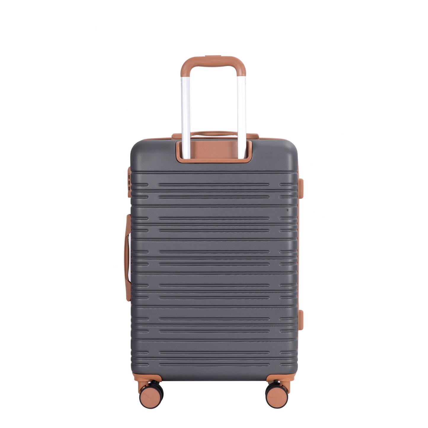 5-Piece Set (20"24"28 +a travel bag and a toiletry bag),Hard Case Spinner Wheels ABS Luggage Sets with TSA Lock Carry On Suitcase Luggage Durable Suitcase Color Matching GRAY image 6