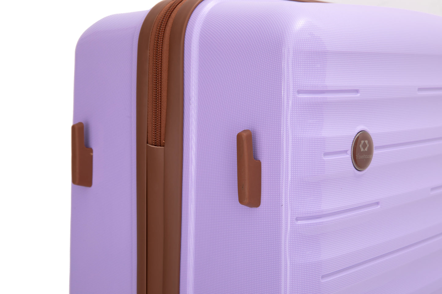 5-Piece Luggage Set,PP Hardshell Luggage Set with TSA Lock and Durable Spinner Wheels (20"24"28 +a travel bag and a toiletry bag,Lavender) image 6