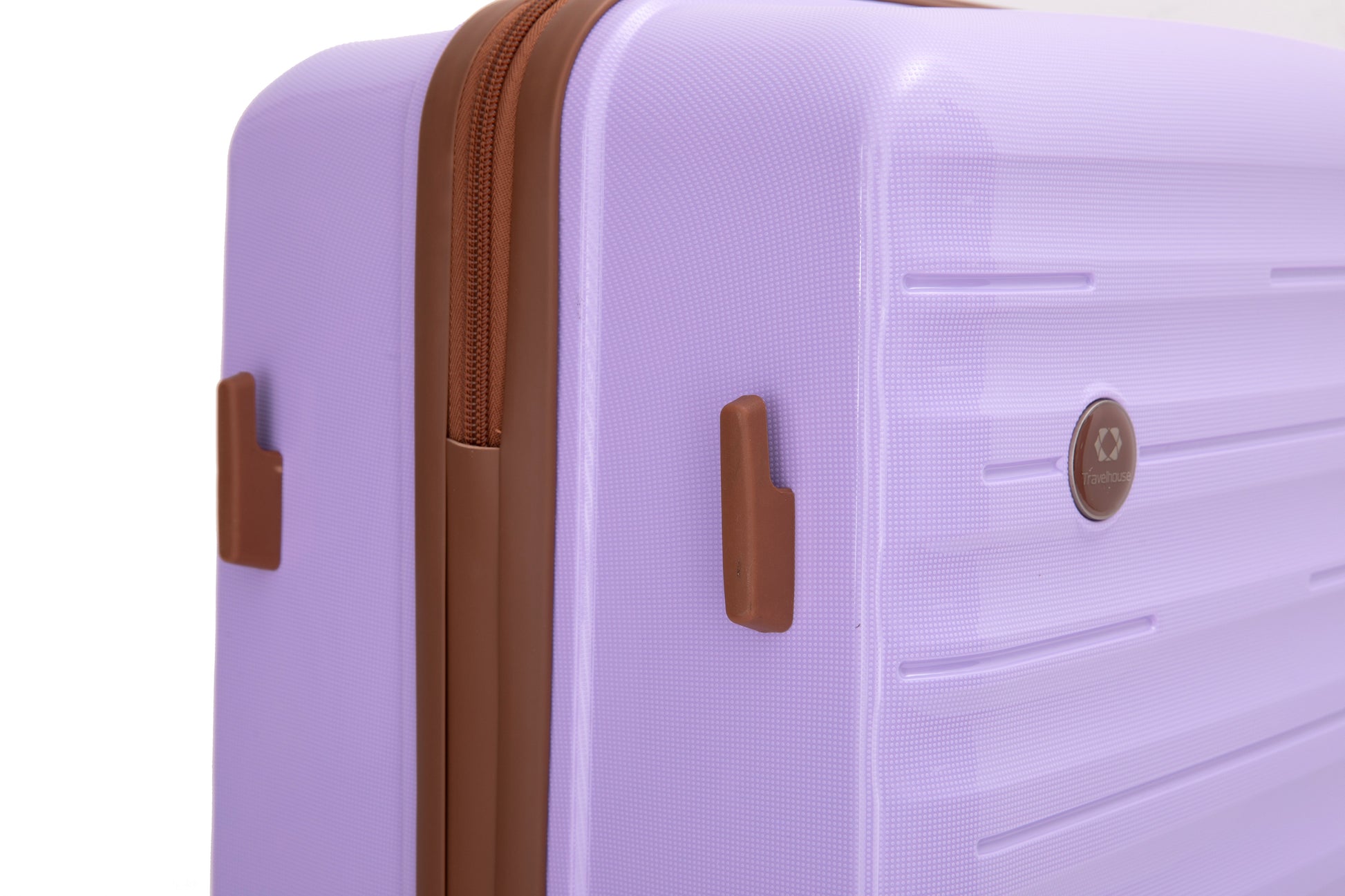 5-Piece Luggage Set,PP Hardshell Luggage Set with TSA Lock and Durable Spinner Wheels (20"24"28 +a travel bag and a toiletry bag,Lavender) image 6