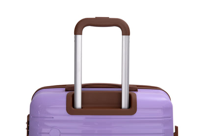 5-Piece Luggage Set,PP Hardshell Luggage Set with TSA Lock and Durable Spinner Wheels (20"24"28 +a travel bag and a toiletry bag,Lavender) image 7