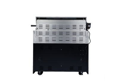 96-Inch 6-Burner 85000 BTU Deluxe Stainless Steel Gas Outdoor Kitchen Bar Barbecue Island Grill + Wine Cooler Compact Refrigerator + Rotisserie + Stainless Steel Countert + Storage Cabinets & Drawers image 3