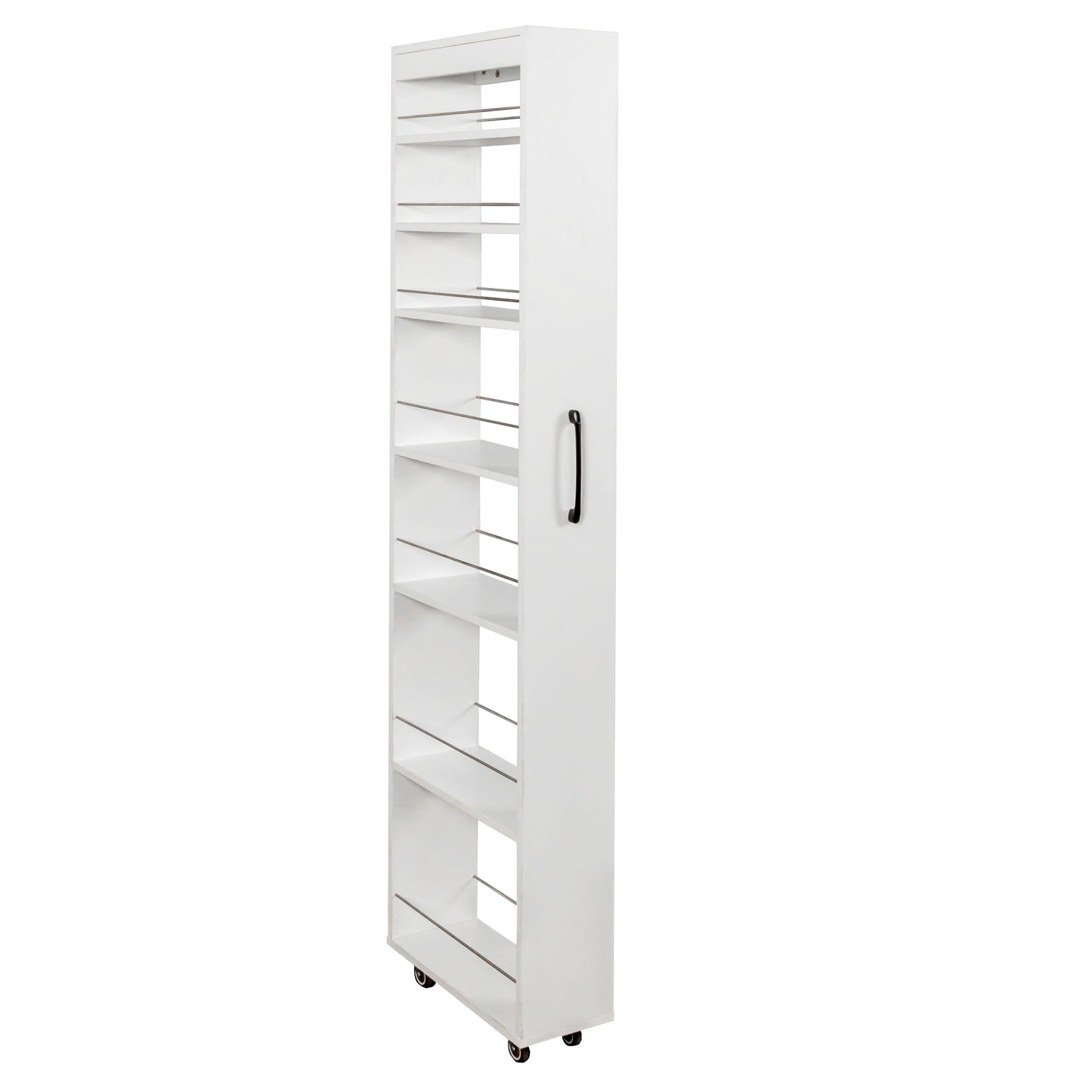 7 Tier multi-functional pull-out multi-tier storage Single-sided open shelf for Kitchen, Living Room & Narrow Spaces image 10