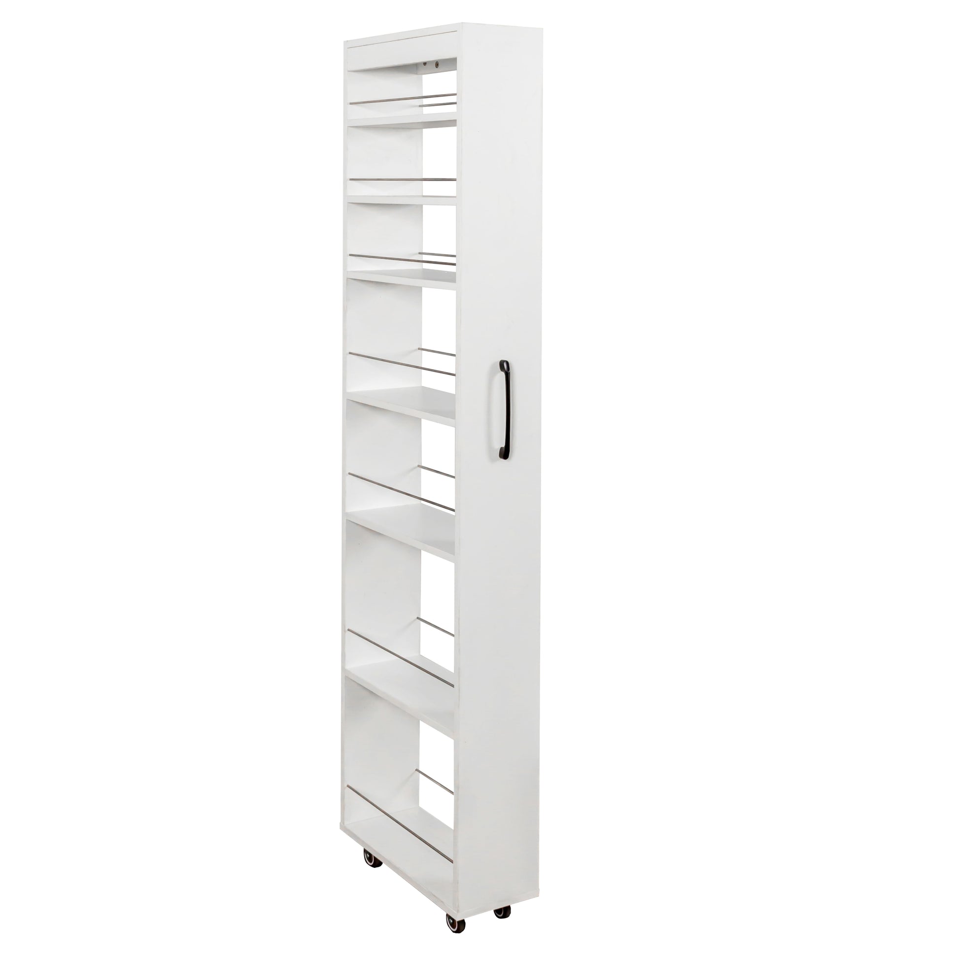 7 Tier multi-functional pull-out multi-tier storage Single-sided open shelf for Kitchen, Living Room & Narrow Spaces image 10