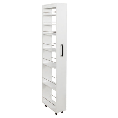 7 Tier multi-functional pull-out multi-tier storage Single-sided open shelf for Kitchen, Living Room & Narrow Spaces image 10