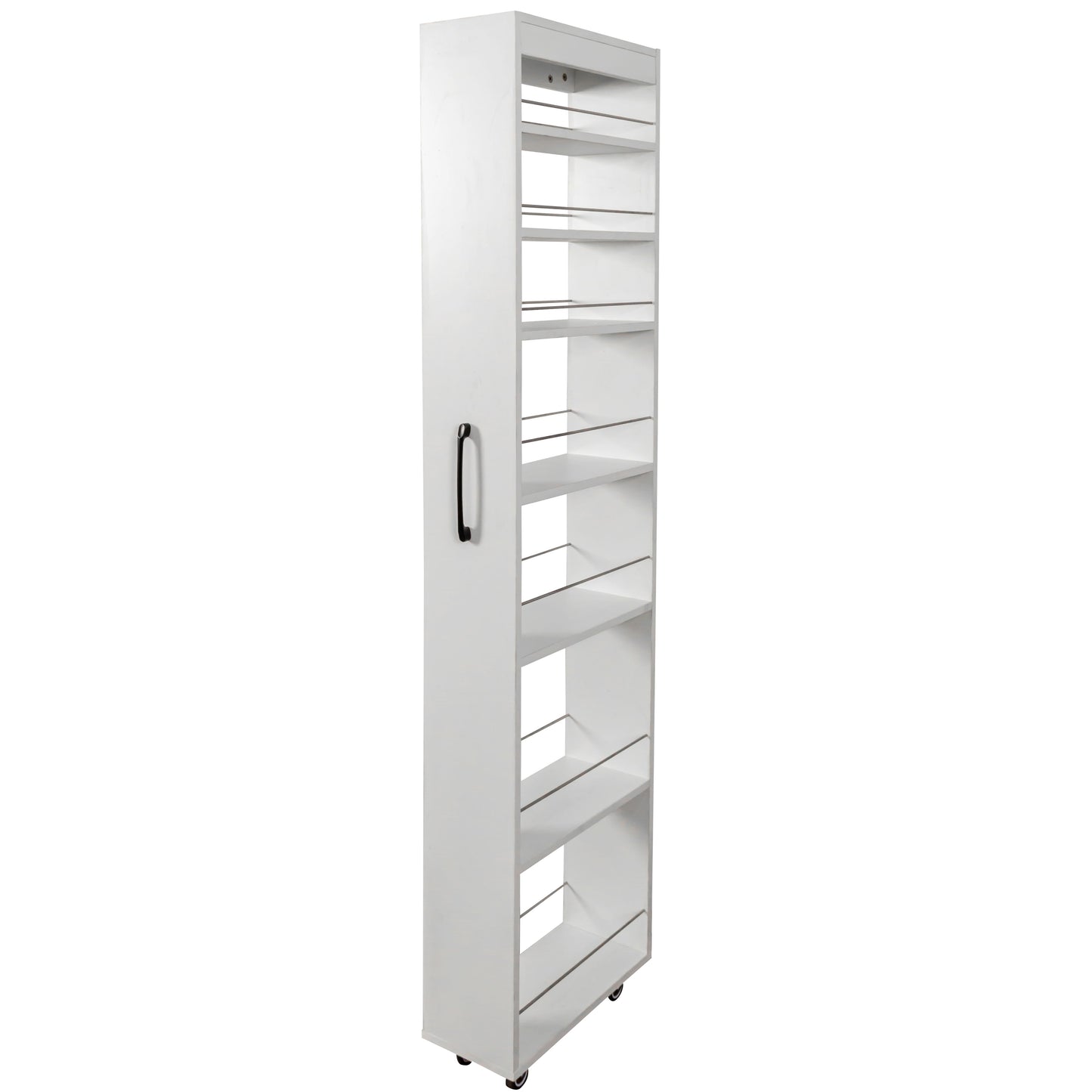 7 Tier multi-functional pull-out multi-tier storage Single-sided open shelf for Kitchen, Living Room & Narrow Spaces image 11