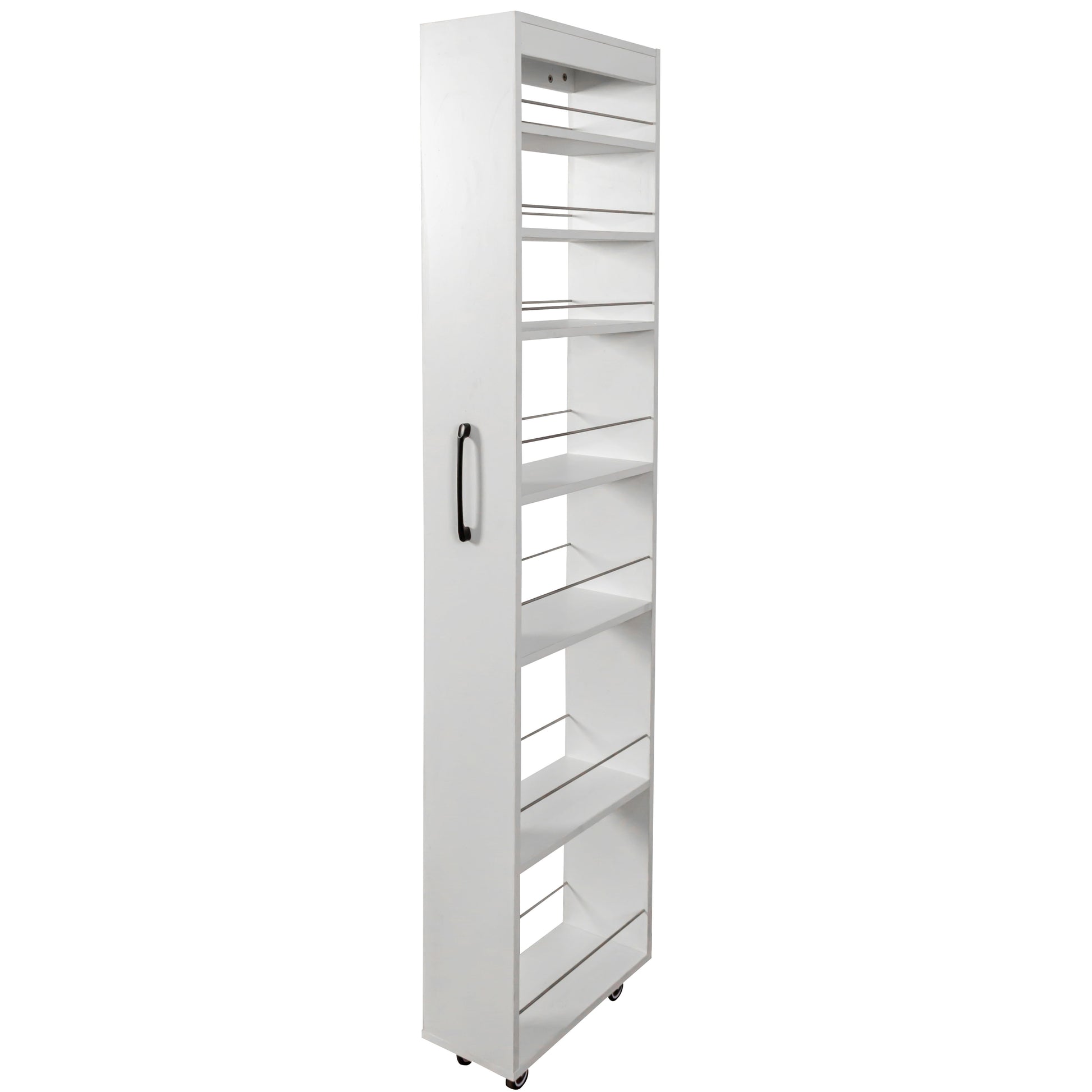 7 Tier multi-functional pull-out multi-tier storage Single-sided open shelf for Kitchen, Living Room & Narrow Spaces image 11