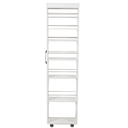 7 Tier multi-functional pull-out multi-tier storage Single-sided open shelf for Kitchen, Living Room & Narrow Spaces image 5