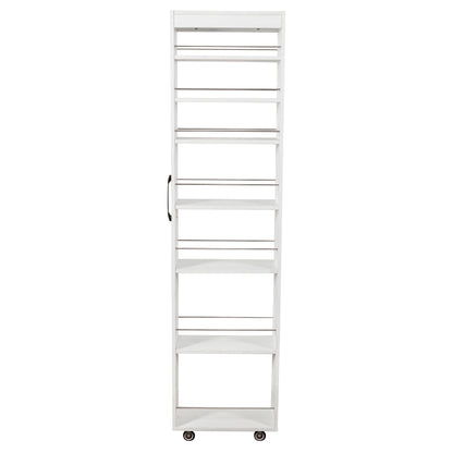 7 Tier multi-functional pull-out multi-tier storage Single-sided open shelf for Kitchen, Living Room & Narrow Spaces image 7