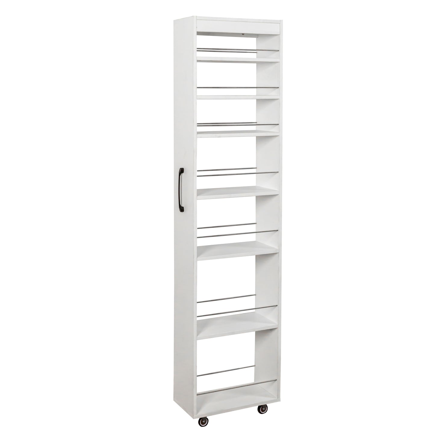 7 Tier multi-functional pull-out multi-tier storage Single-sided open shelf for Kitchen, Living Room & Narrow Spaces image 9