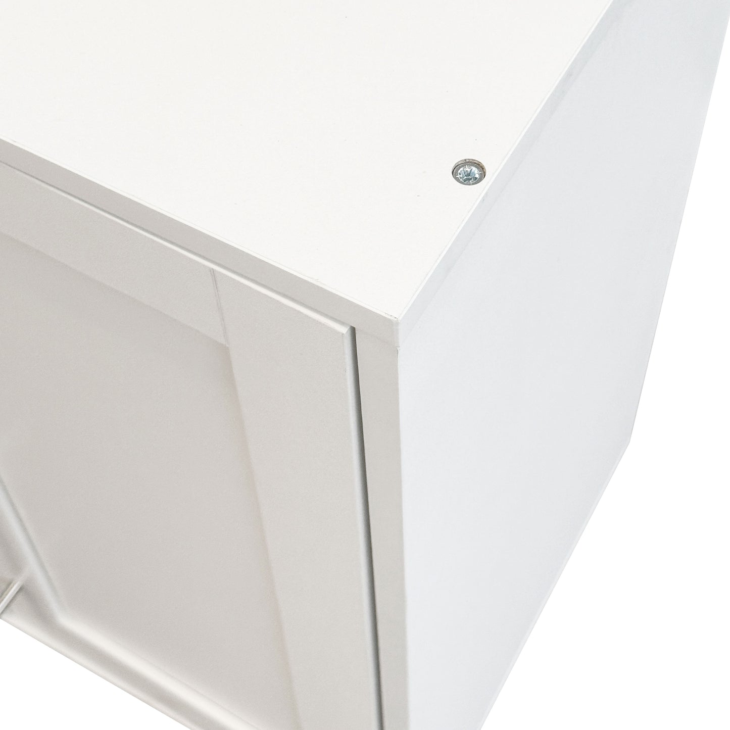 L Shape Wall Mounted Kitchen Sideboard Cabinet with 2 Door, 3 Layers Shelves, Storage Buffet Cabinet for Bathroom, Dining Rooms image 7
