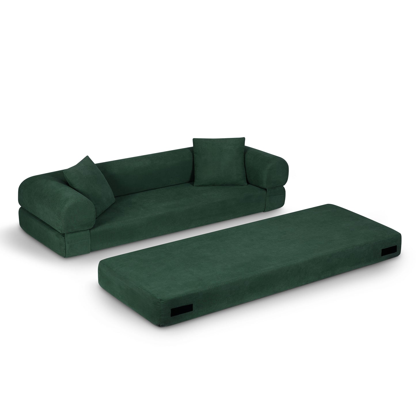 Convertible Sofa Bed Couch,80 Inch Boneless Couches for Living Room,Folding Sleeper Sofa Bed Queen with Storage,Corduroy Flod Out Couch Compressed Couch in a Box image 6