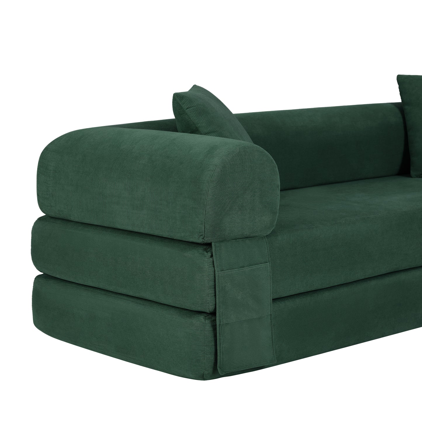 Convertible Sofa Bed Couch,80 Inch Boneless Couches for Living Room,Folding Sleeper Sofa Bed Queen with Storage,Corduroy Flod Out Couch Compressed Couch in a Box image 7