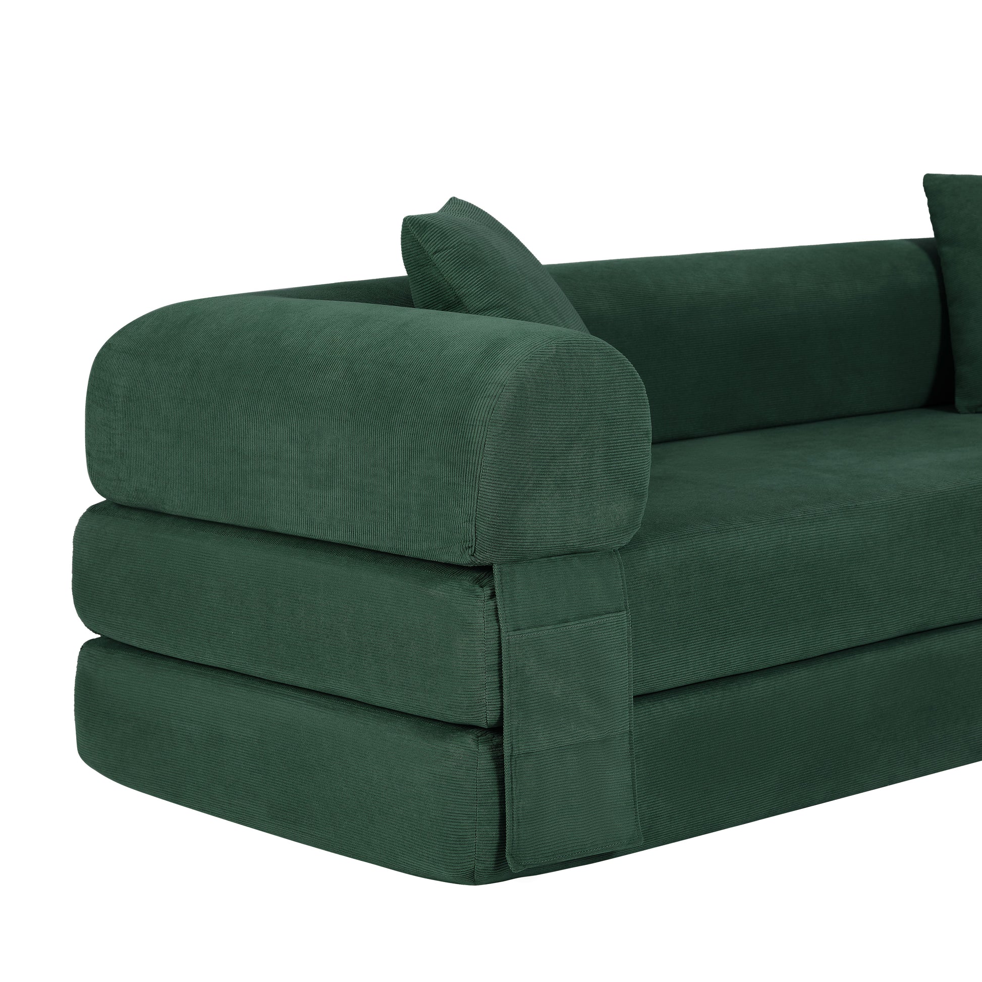 Convertible Sofa Bed Couch,80 Inch Boneless Couches for Living Room,Folding Sleeper Sofa Bed Queen with Storage,Corduroy Flod Out Couch Compressed Couch in a Box image 7