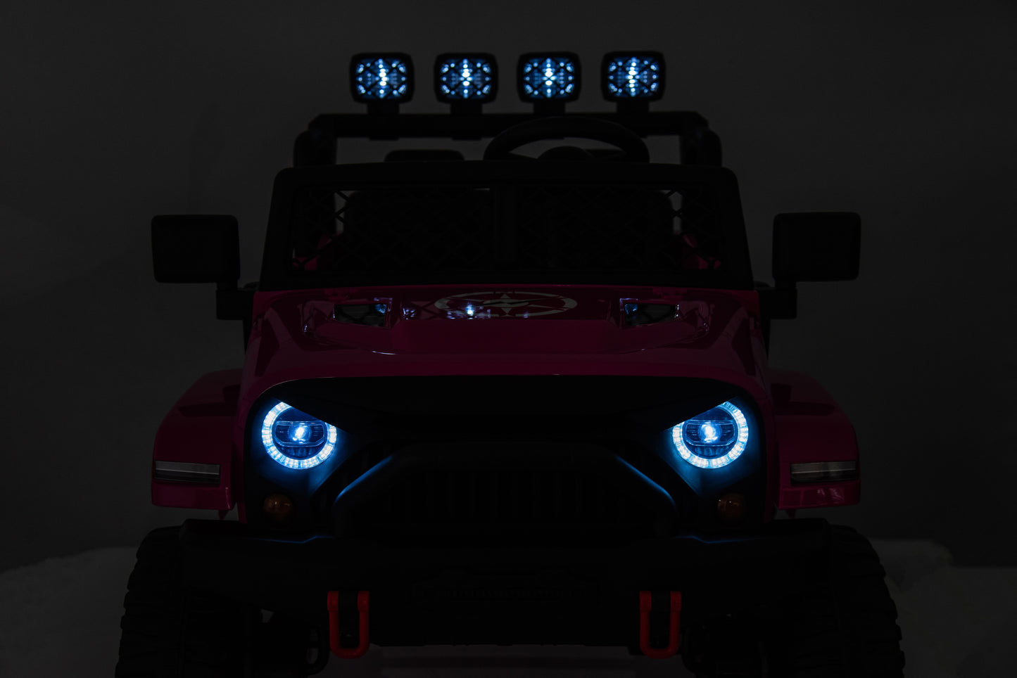 24V7Ah 2 Seater Ride on Jeep, Motor: 4WD × 550, 4-EVA Wheel Ride on Toys for Big Kids with Remote Control, LED Lights & Music, Suspension Spring - Ages 3+ image 11