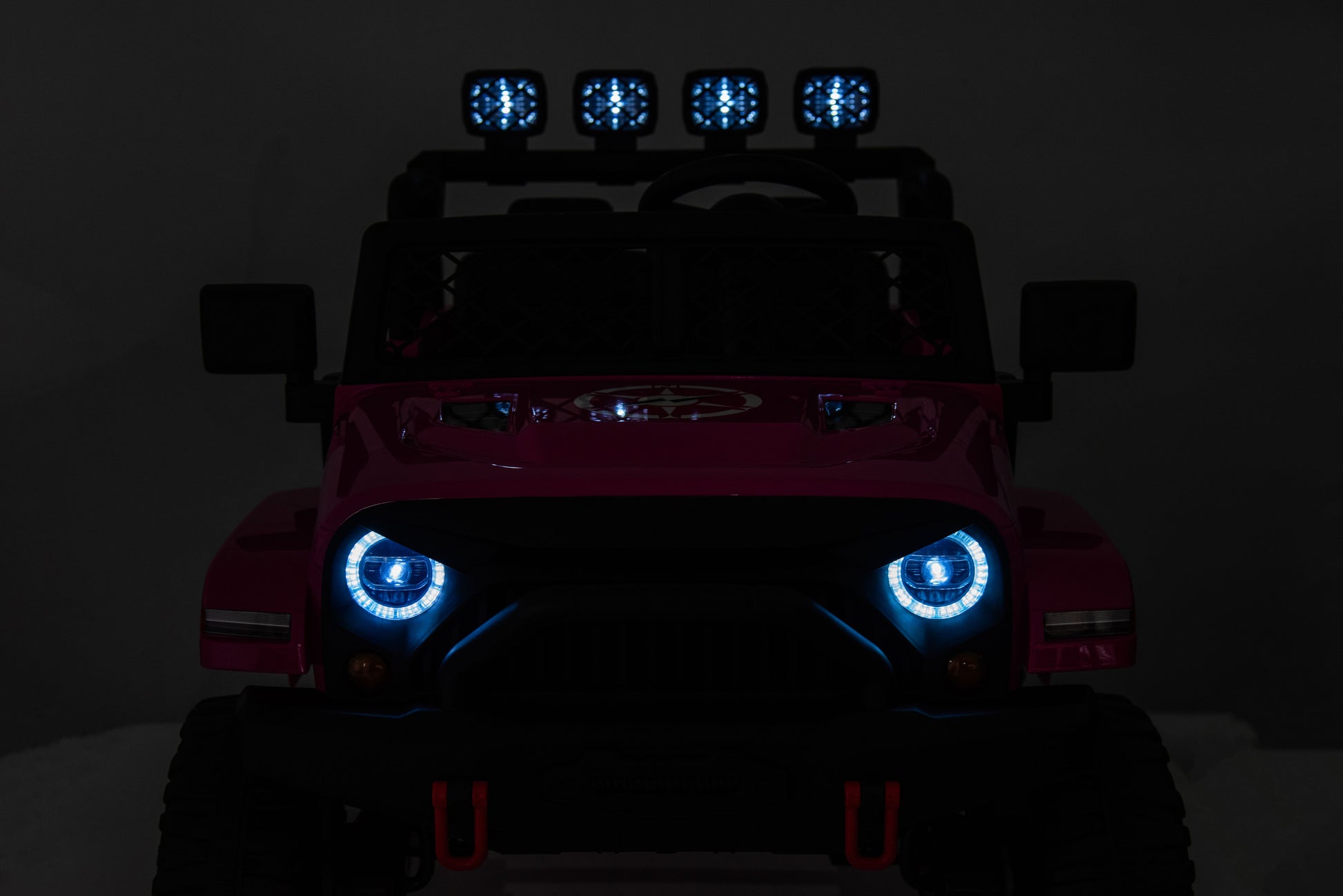 24V7Ah 2 Seater Ride on Jeep, Motor: 4WD × 550, 4-EVA Wheel Ride on Toys for Big Kids with Remote Control, LED Lights & Music, Suspension Spring - Ages 3+ image 11