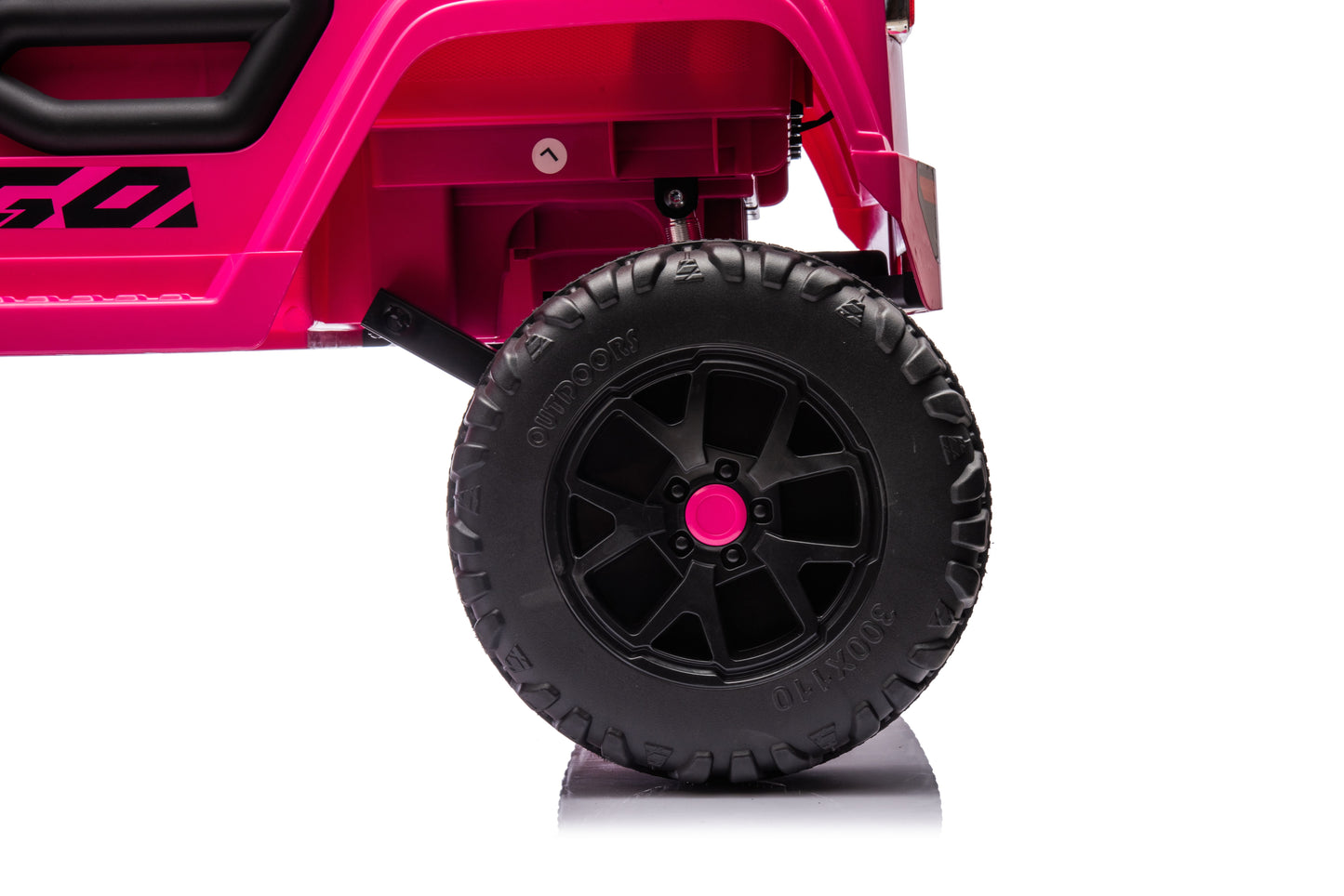 24V7Ah 2 Seater Ride on Jeep, Motor: 4WD × 550, 4-EVA Wheel Ride on Toys for Big Kids with Remote Control, LED Lights & Music, Suspension Spring - Ages 3+ image 9