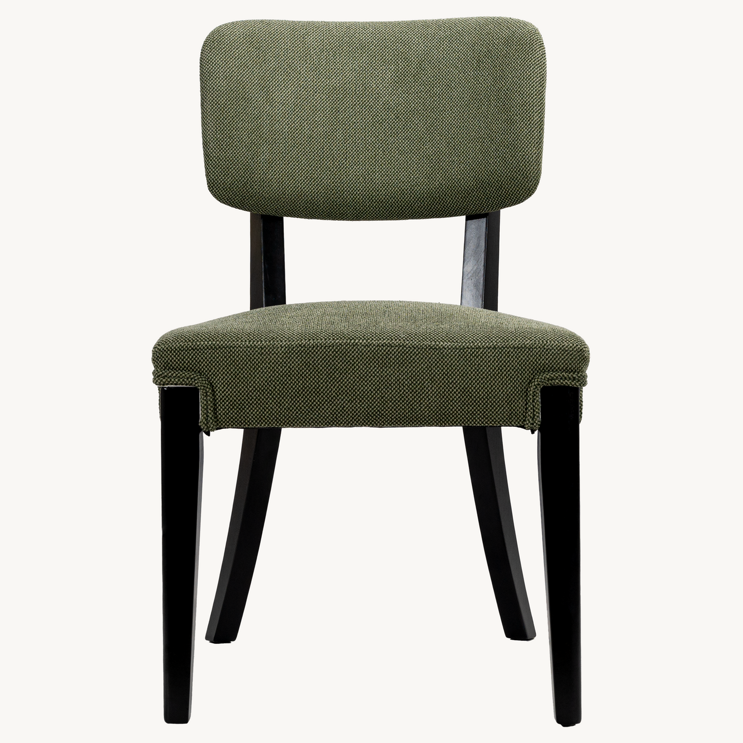 Modern Armless Dining Chairs Set of 2, Green, Contemporary Side Chairs with Wood Legs - Versatile Accent Chairs for Dining Room, Kitchen, or Living Room image 12