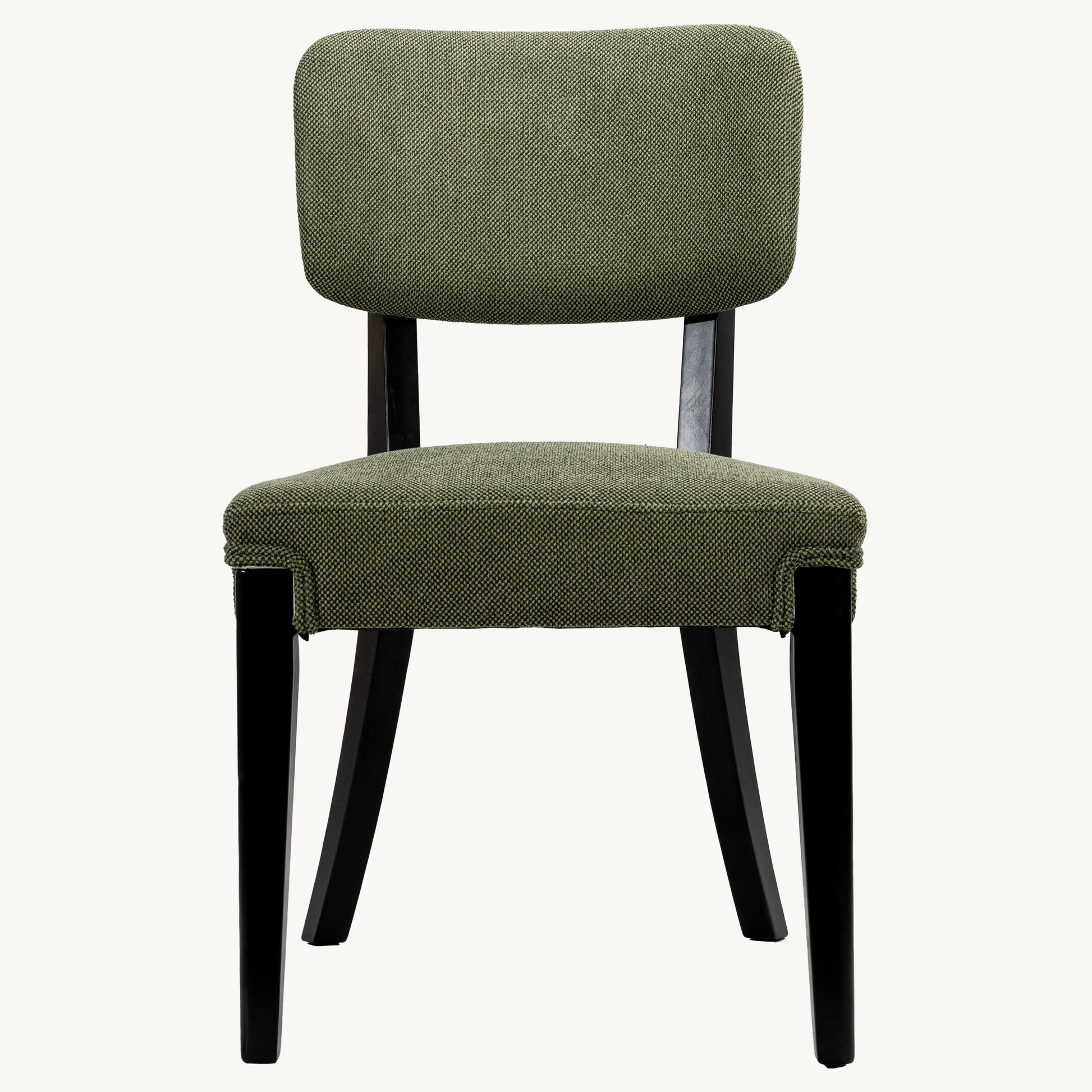 Modern Armless Dining Chairs Set of 2, Green, Contemporary Side Chairs with Wood Legs - Versatile Accent Chairs for Dining Room, Kitchen, or Living Room image 12