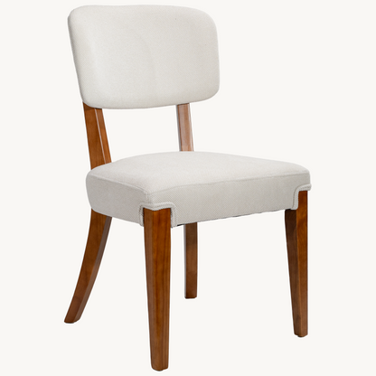 Modern Armless Dining Chairs Set of 2, Beige, Contemporary Side Chairs with Wood Legs - Versatile Accent Chairs for Dining Room, Kitchen, or Living Room image 10