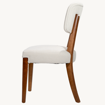 Modern Armless Dining Chairs Set of 2, Beige, Contemporary Side Chairs with Wood Legs - Versatile Accent Chairs for Dining Room, Kitchen, or Living Room image 11
