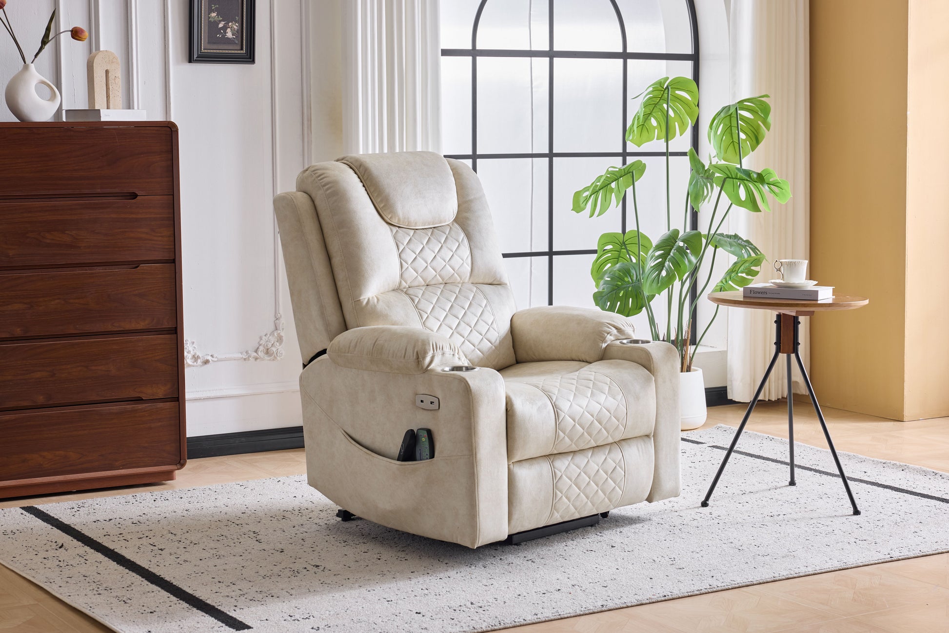 Oversized Power Lift Recliner Massage Chair for Elderly - Front View
