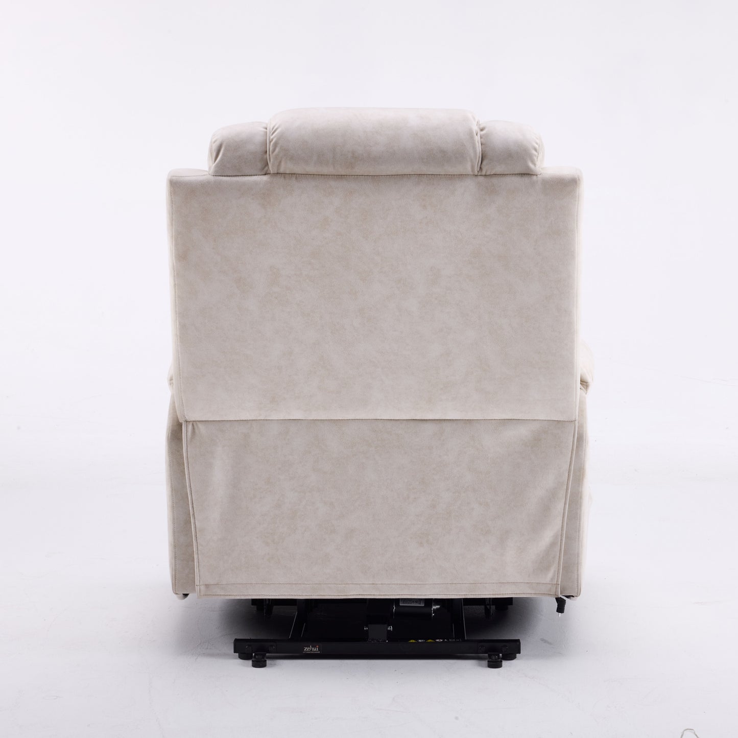 Oversized Power Lift Recliner Massage Chair - Side View with Cup Holders