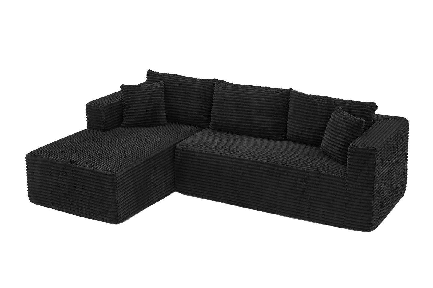 105" Sectional Couches for Living Room Cloud Couch Sofa with L-Shape Upholstered Boneless Couchs Modern Modular Sectional Couch with Chaise image 7