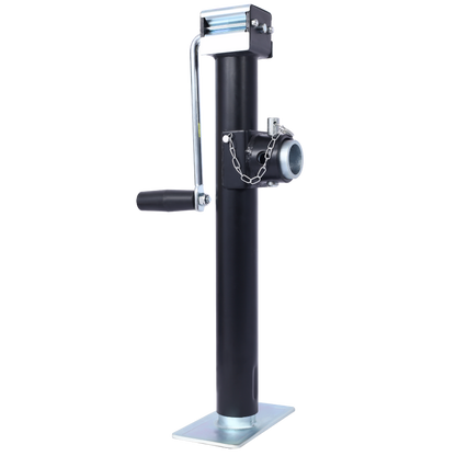 Weld-On Pipe-Mount Swivel Trailer Jack, 5,000 lbs. 15-1/2 Inches Vertical Travel, black image 5