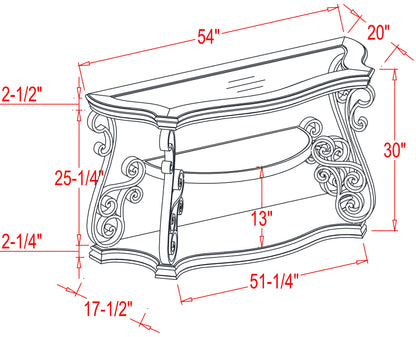 Sofa Table, Glass table top, MDF W/marble paper middle shelf, powder coat finish metal legs. (54"Lx20"Wx30"H) image 11