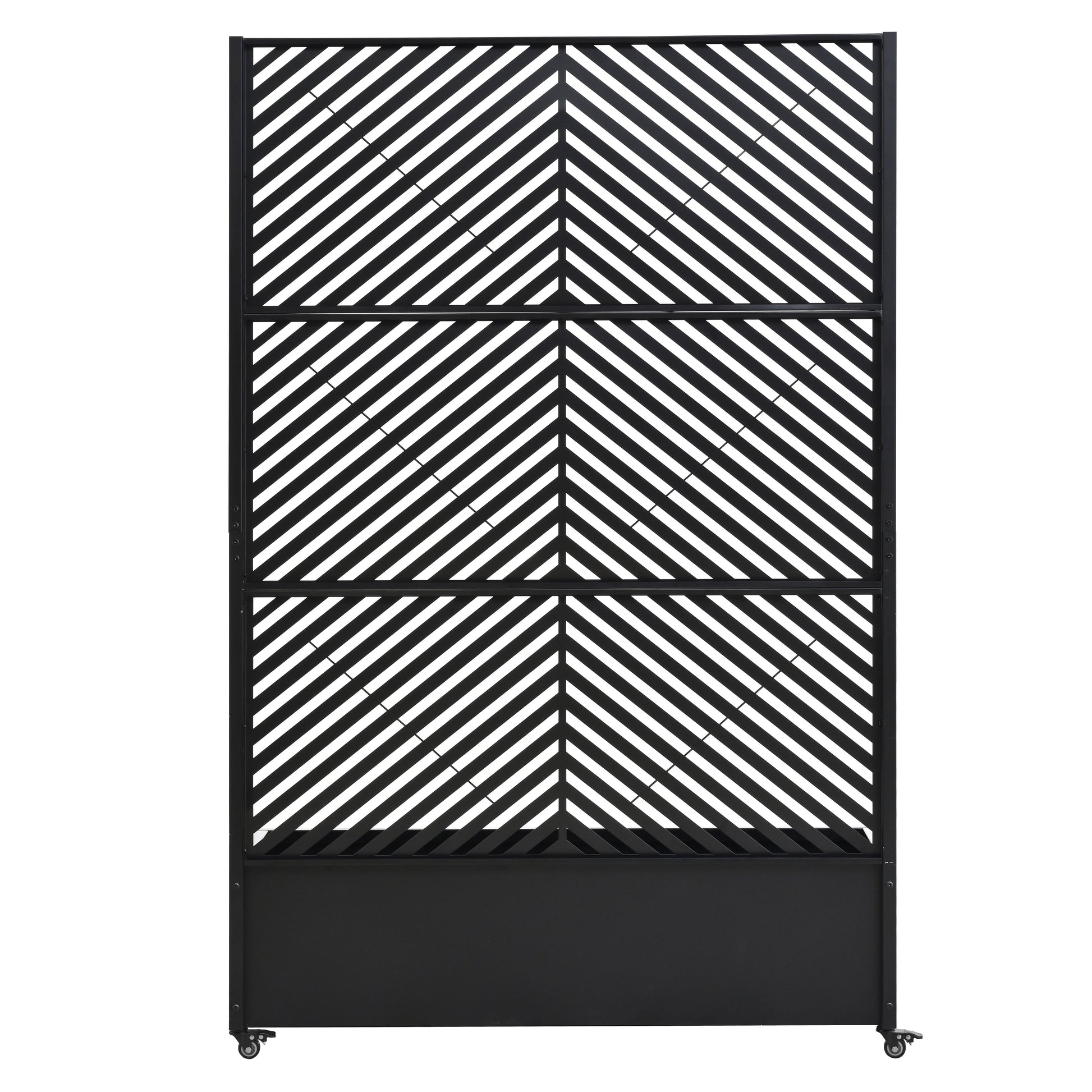 Metal Raised Garden Bed with Wheels and Trellis,73"x47"x16" Planter Box for Climbing Plants, Vegetables & Vines, Features Privacy Screen and Drainage Holes image 5