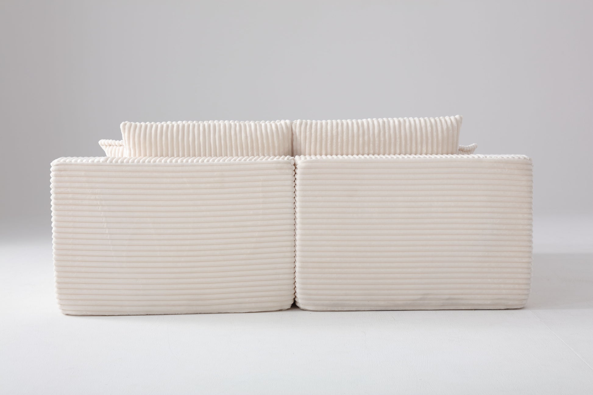 83'' Oversized Double Chaise Lounge, Boneless Lounge Couch Sofa Bed with Deep Seat & 6 Pillows image 3