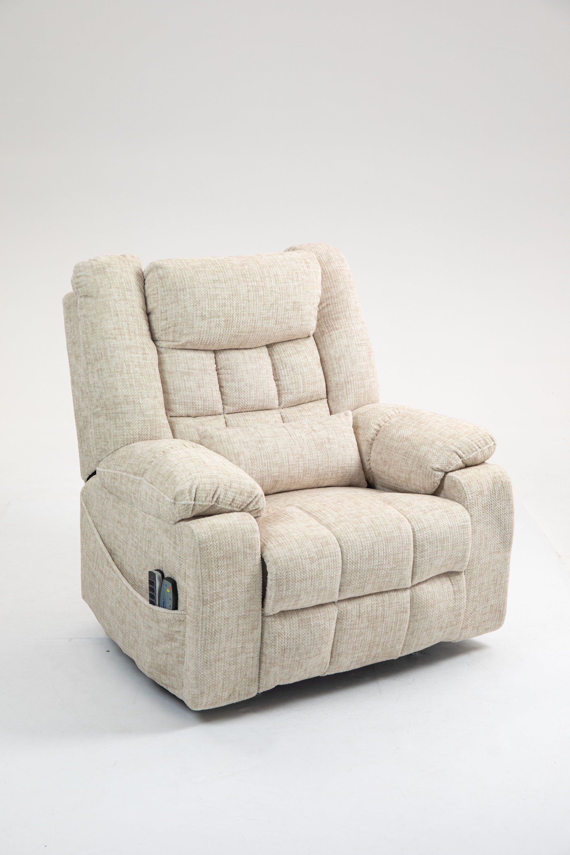 Power Lift Recliner Chair for Big and Tall Seniors: Lay Flat Lift Chair with Heat and Massage, Reclining to 180, 4 OKIN Motors, Adjustable Headrest and Lumbar image 1