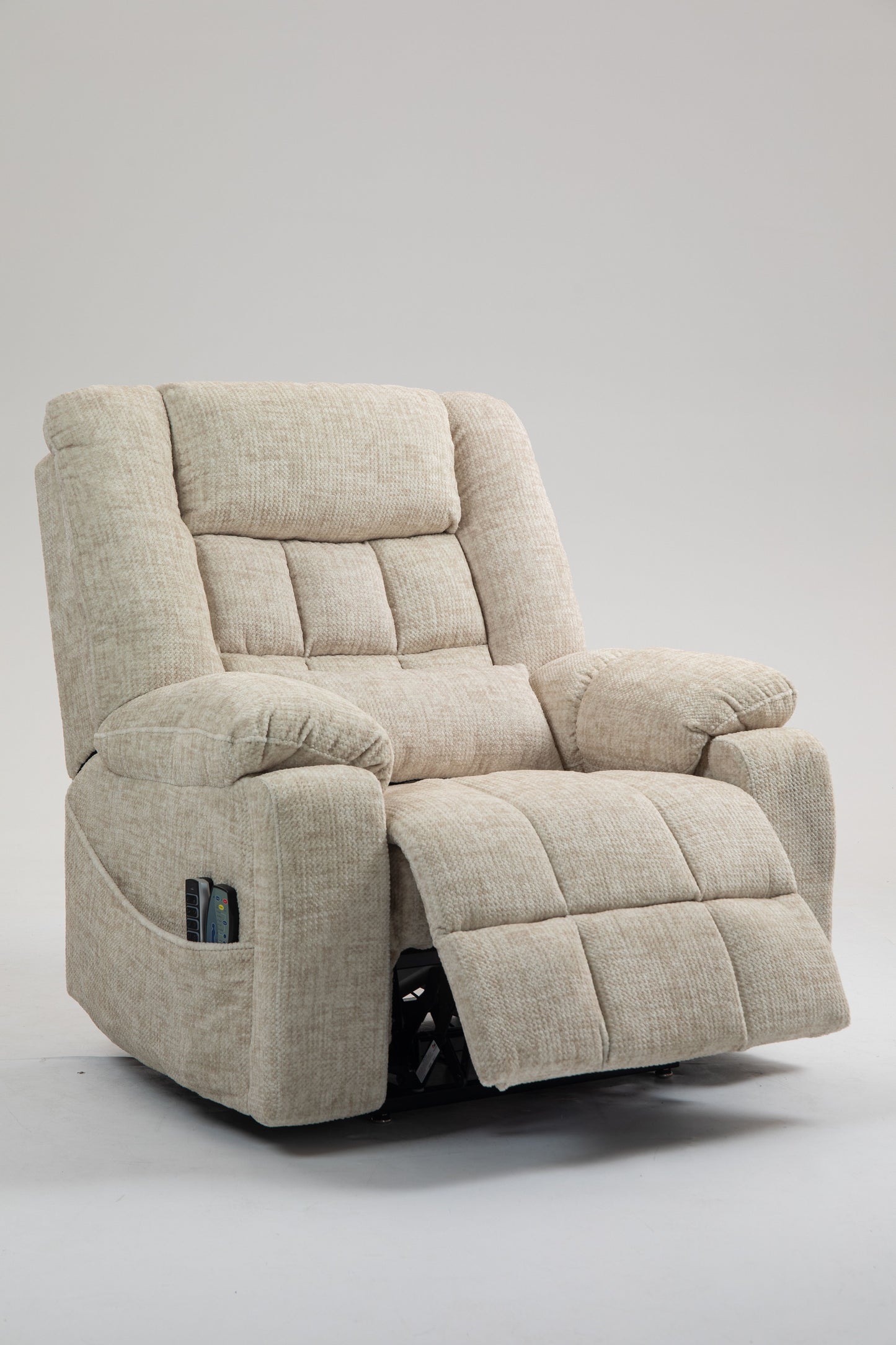 Power Lift Recliner Chair for Big and Tall Seniors: Lay Flat Lift Chair with Heat and Massage, Reclining to 180, 4 OKIN Motors, Adjustable Headrest and Lumbar image 11