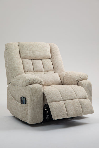 Power Lift Recliner Chair for Big and Tall Seniors: Lay Flat Lift Chair with Heat and Massage, Reclining to 180, 4 OKIN Motors, Adjustable Headrest and Lumbar image 11