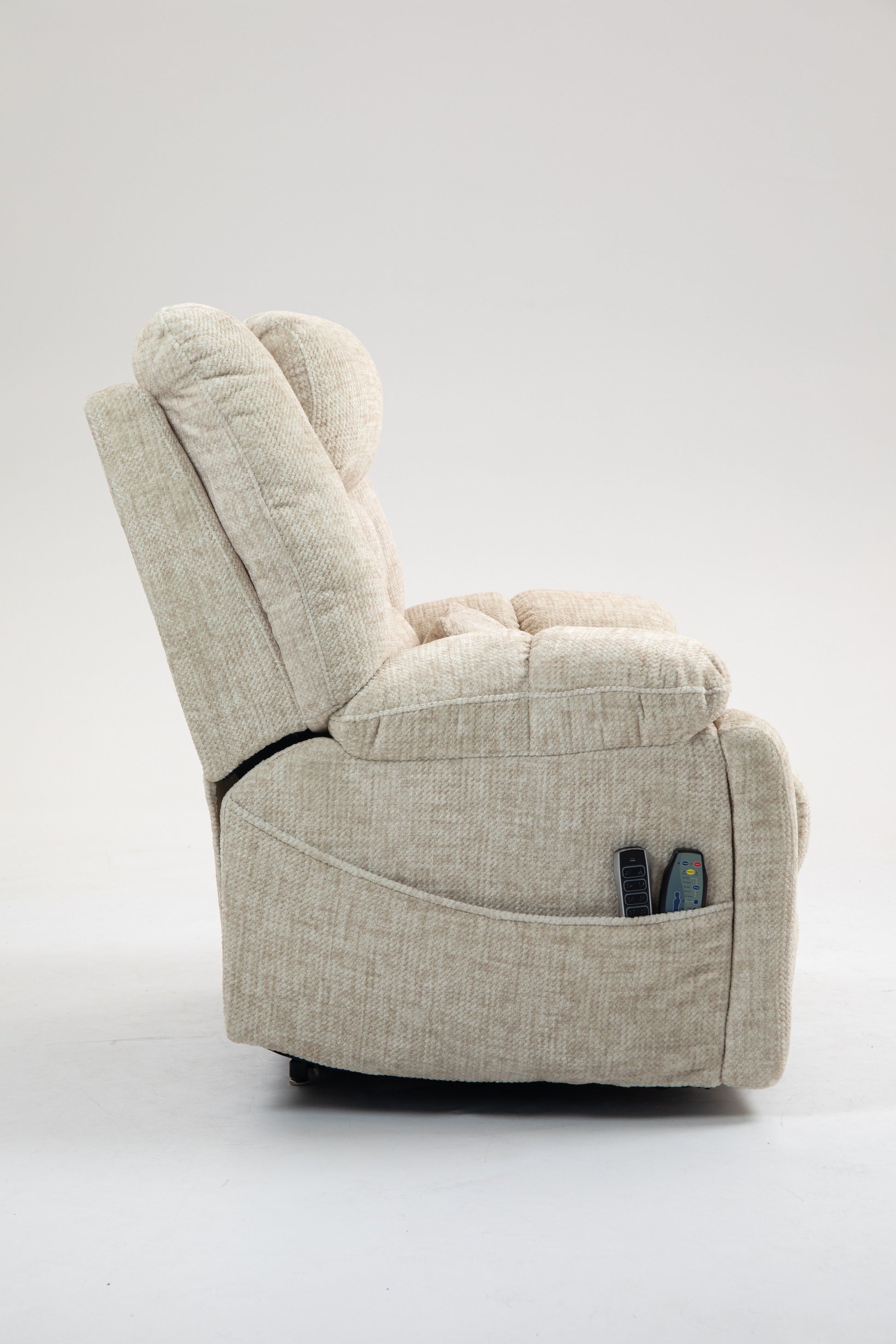 Power Lift Recliner Chair for Big and Tall Seniors: Lay Flat Lift Chair with Heat and Massage, Reclining to 180, 4 OKIN Motors, Adjustable Headrest and Lumbar image 2