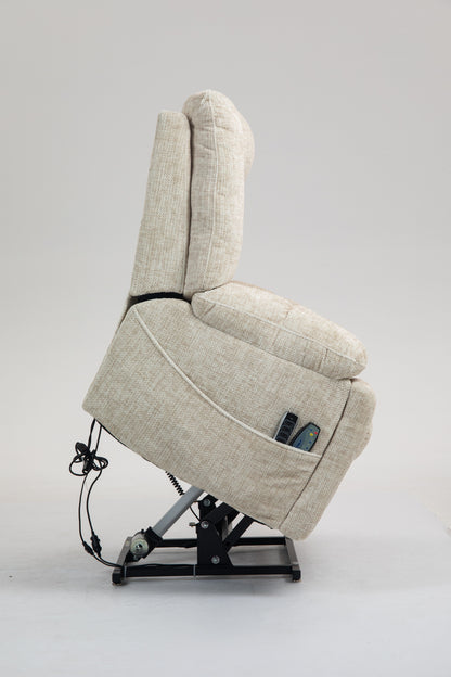 Power Lift Recliner Chair for Big and Tall Seniors: Lay Flat Lift Chair with Heat and Massage, Reclining to 180, 4 OKIN Motors, Adjustable Headrest and Lumbar image 4