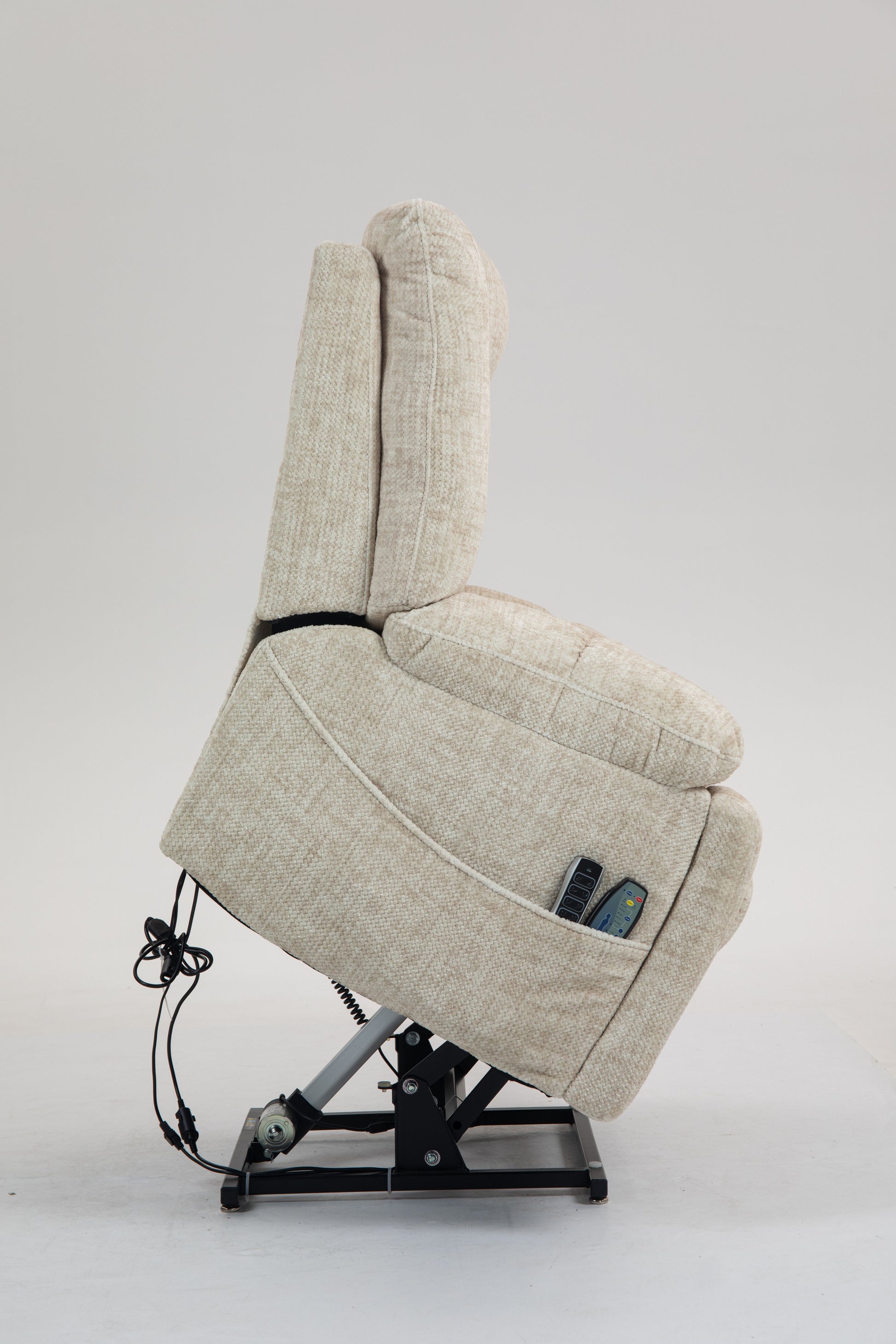 Power Lift Recliner Chair for Big and Tall Seniors: Lay Flat Lift Chair with Heat and Massage, Reclining to 180, 4 OKIN Motors, Adjustable Headrest and Lumbar image 5