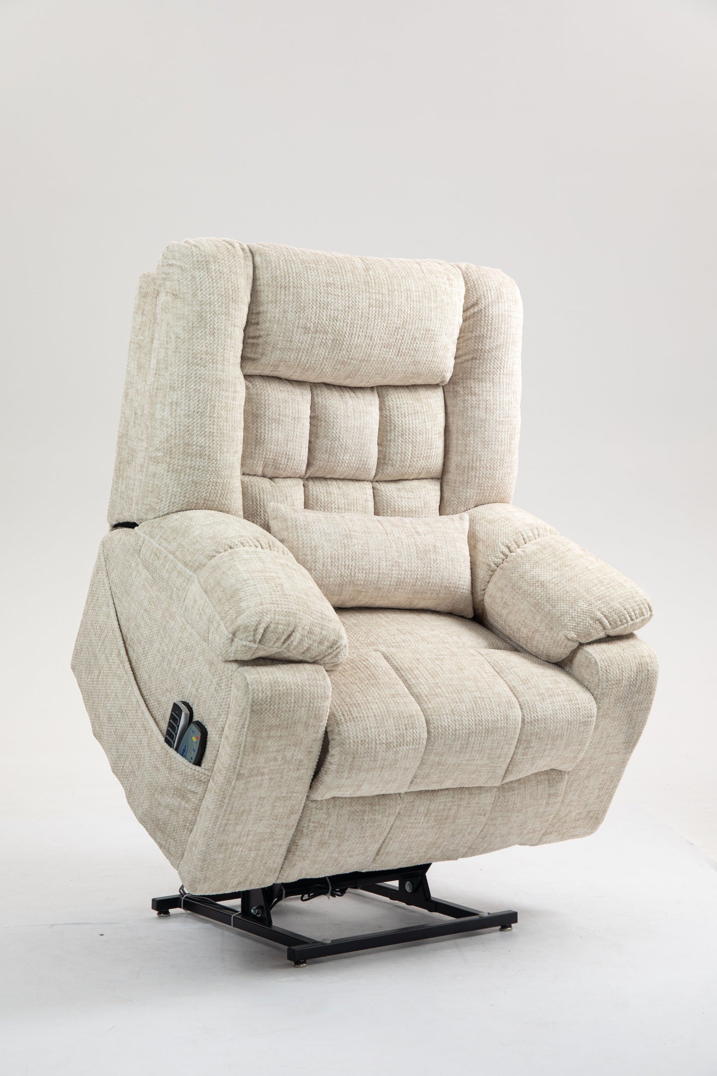 Power Lift Recliner Chair for Big and Tall Seniors: Lay Flat Lift Chair with Heat and Massage, Reclining to 180, 4 OKIN Motors, Adjustable Headrest and Lumbar image 6