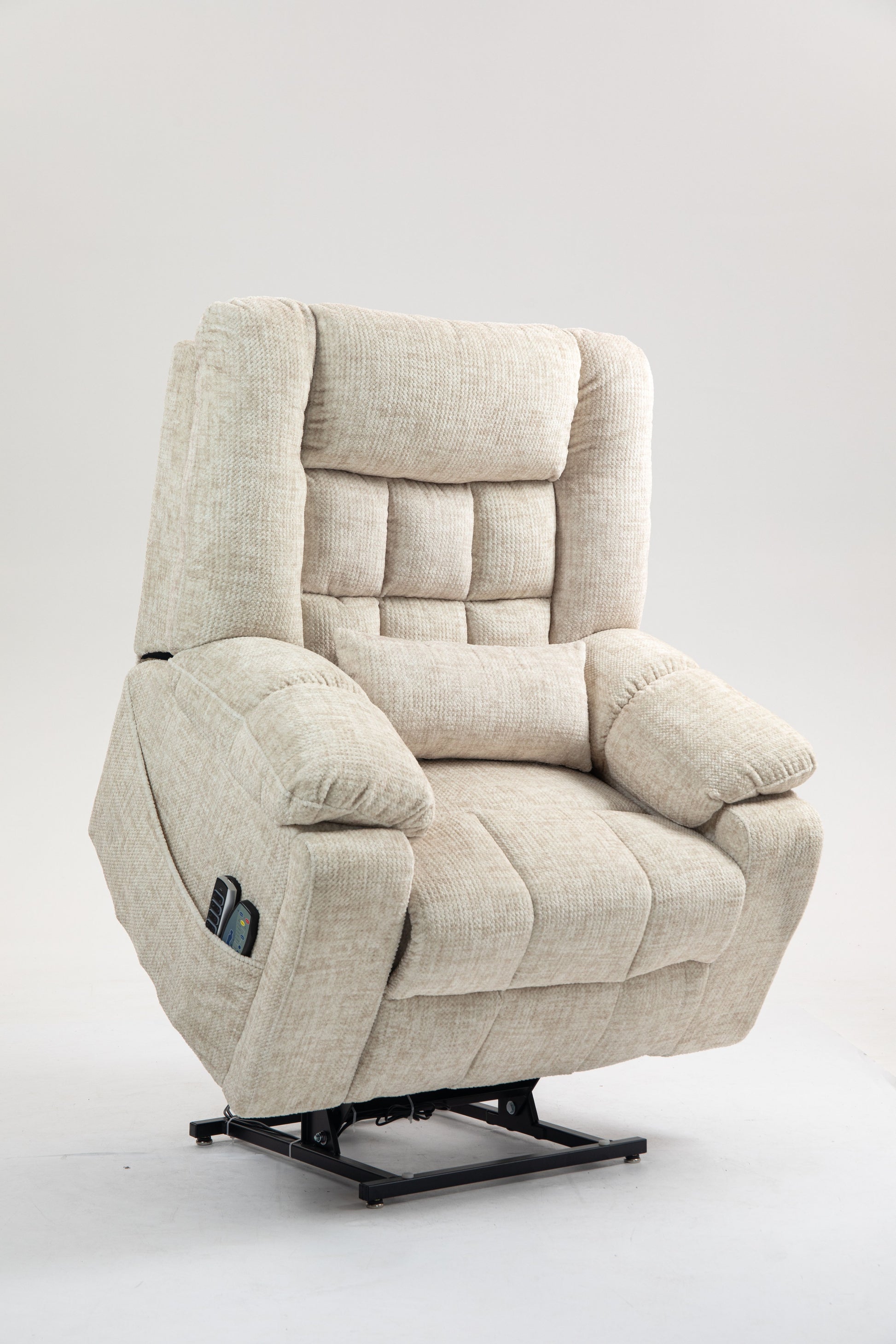Power Lift Recliner Chair for Big and Tall Seniors: Lay Flat Lift Chair with Heat and Massage, Reclining to 180, 4 OKIN Motors, Adjustable Headrest and Lumbar image 6